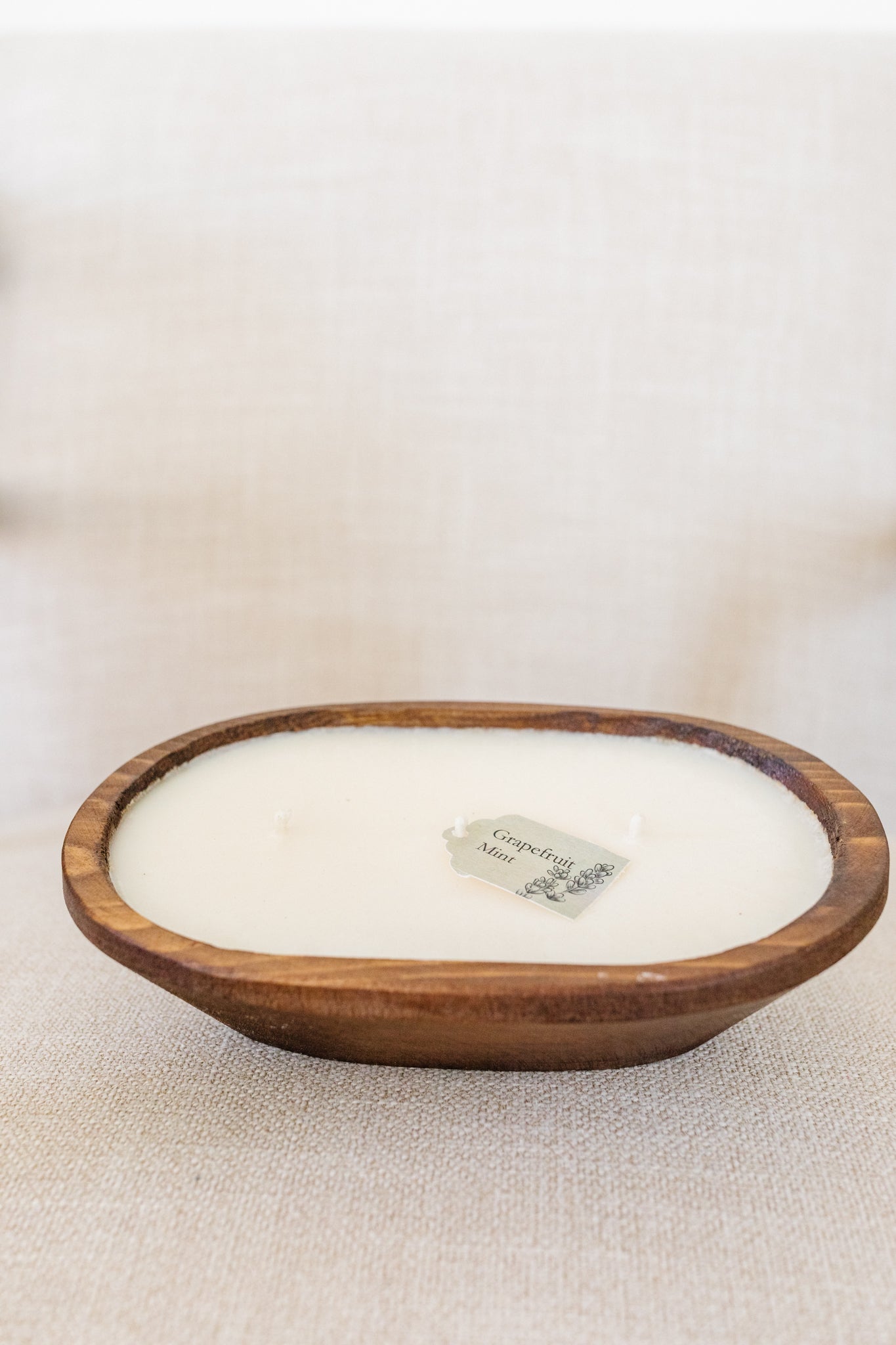 3-Wick Oval Dough Bowl Candle | Hot Mess Creations — All Natural, Hand Crafted Candles Made in Ventura, California